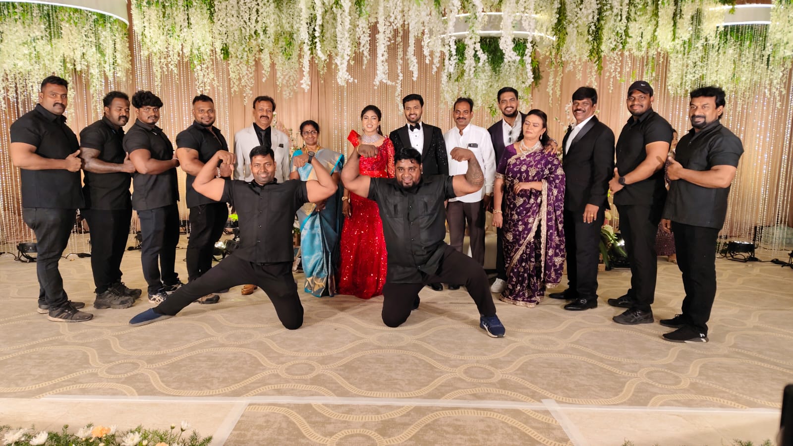 Fitness Bouncer team securing a luxury wedding reception in Chennai
